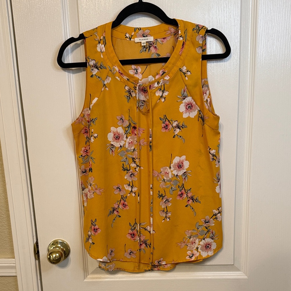 PLEIONE Camia Tie Neck Blouse